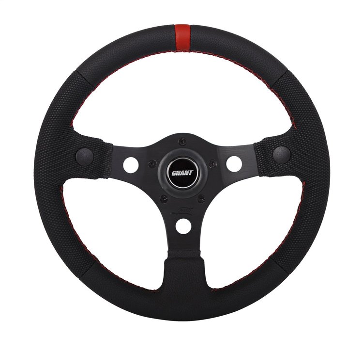 Performance Race Elite 13 in. Diameter Steering Wheel w/Push to Talk Holes