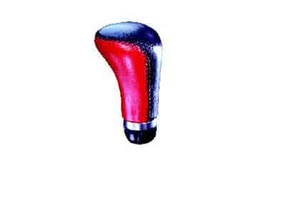 Black/Red Leather Finish