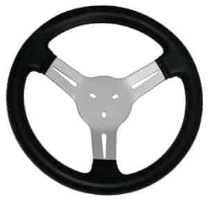Kart Model Steering Wheel Black Hand Stitched Vinyl Grip