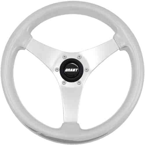 Formula S Steering Wheel Silver W/Std Hub Polished Spokes