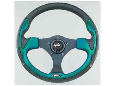 Evolution GT Steering Wheel Blue-Green accents