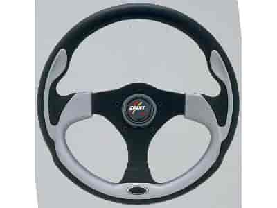 Evolution GT Steering Wheel Silver accents