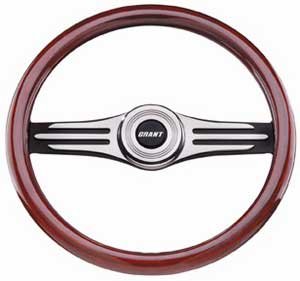 Two Tone Heritage Collection Steering Wheel Mahogany Wood Grip