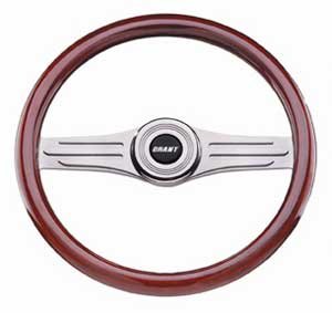 Deluxe Heritage Collection Steering Wheel Mahogany Wood Grip