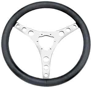Corvette Series Steering Wheel Black Leather Grip