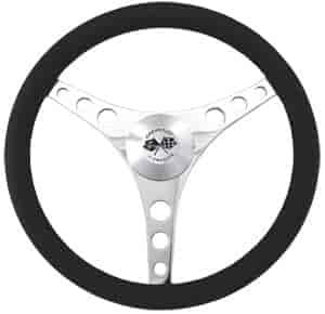 Corvette Series Steering Wheel Black Leather Grip