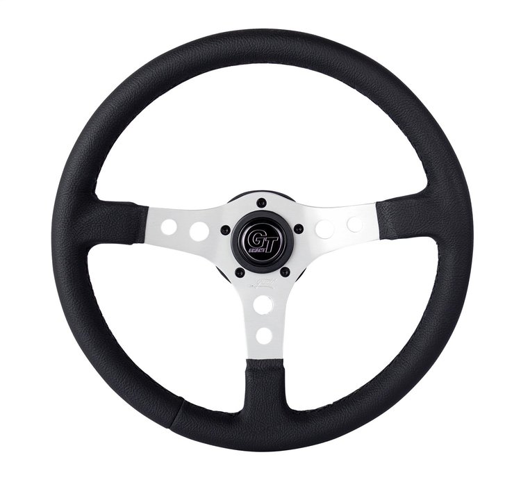 Formula GT 15" Steering Wheel Silver spokes, 3" dish
