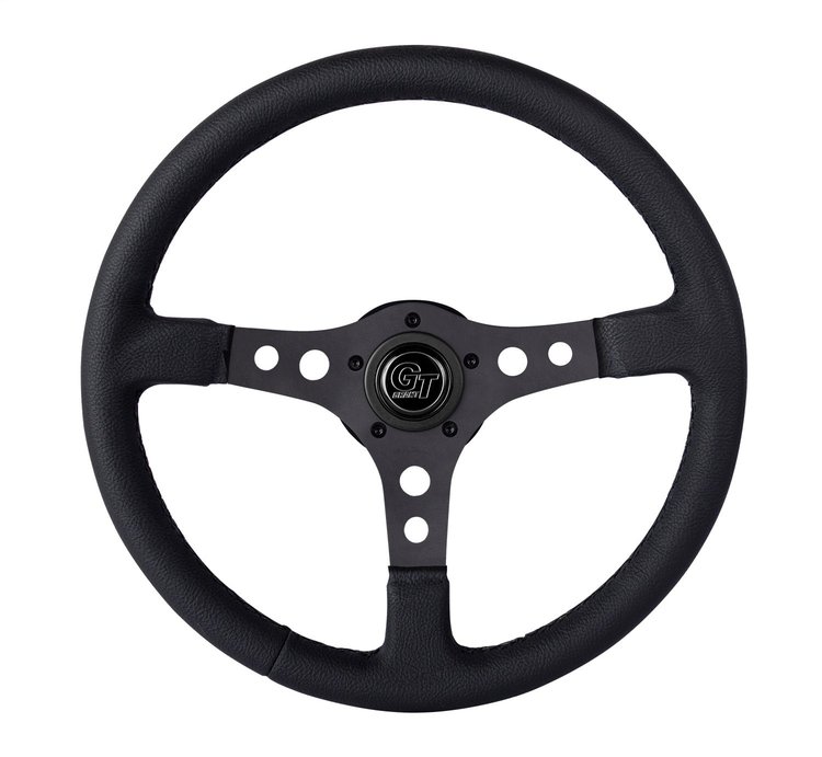 Formula GT 15" Steering Wheel Black spokes, 3" dish