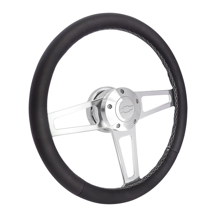 1911-1 Billet T-Series Steering Wheel Kit for 1957-1982 Select Chevrolet Cars Trucks & SUVs [Polished]