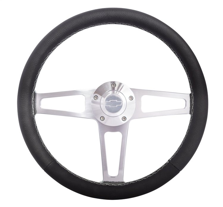 1911 Billet T-Series Steering Wheel Kit for 1968-1994 Select Chevrolet Cars Trucks & SUVs [Polished]