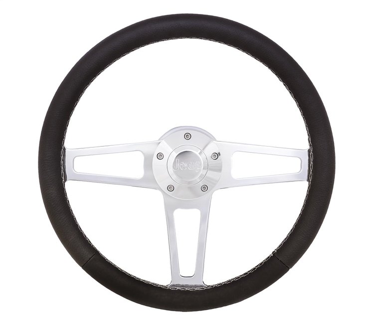 1914 Billet T-Series Steering Wheel Kit for 1974-1995 Select Jeep Models [Polished]