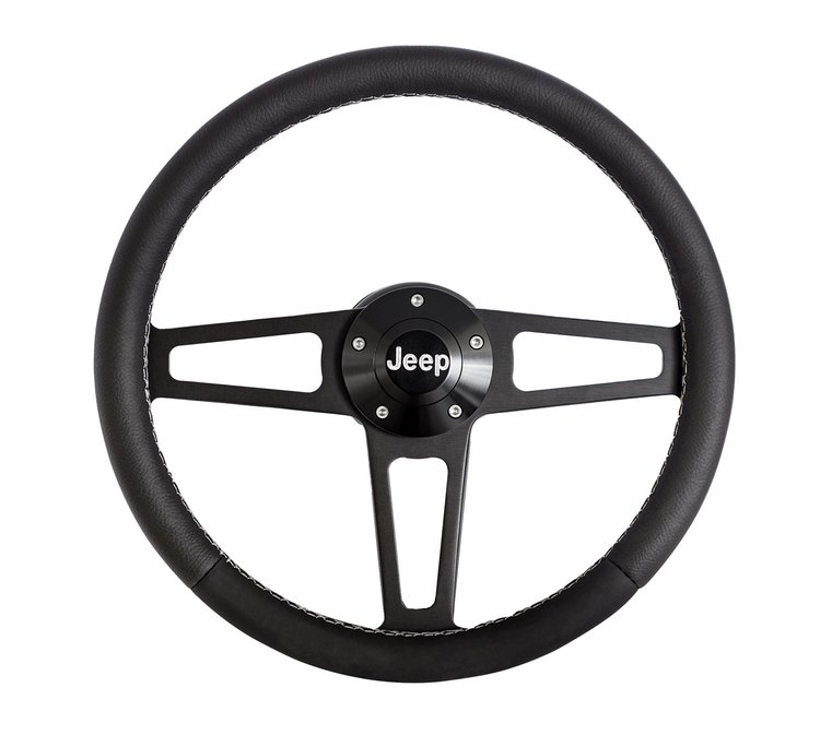 1919 Billet T-Series Steering Wheel Kit for 1974-1995 Select Jeep Models [Black]