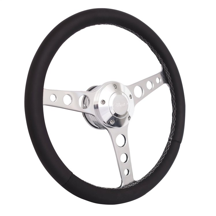 1922-2 Billet Classic Series Steering Wheel Kit for 1969-1991 Select Ford Cars Trucks & SUVs [Polished]