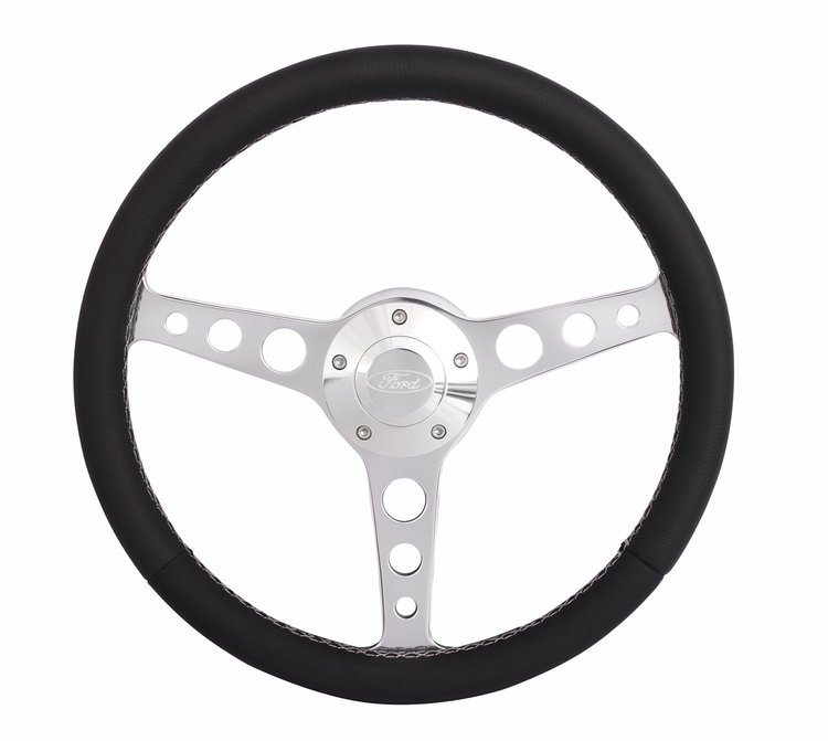 1923 Billet Classic Series Steering Wheel Kit for 1964-1974 Select Ford Cars Trucks & SUVs [Polished]
