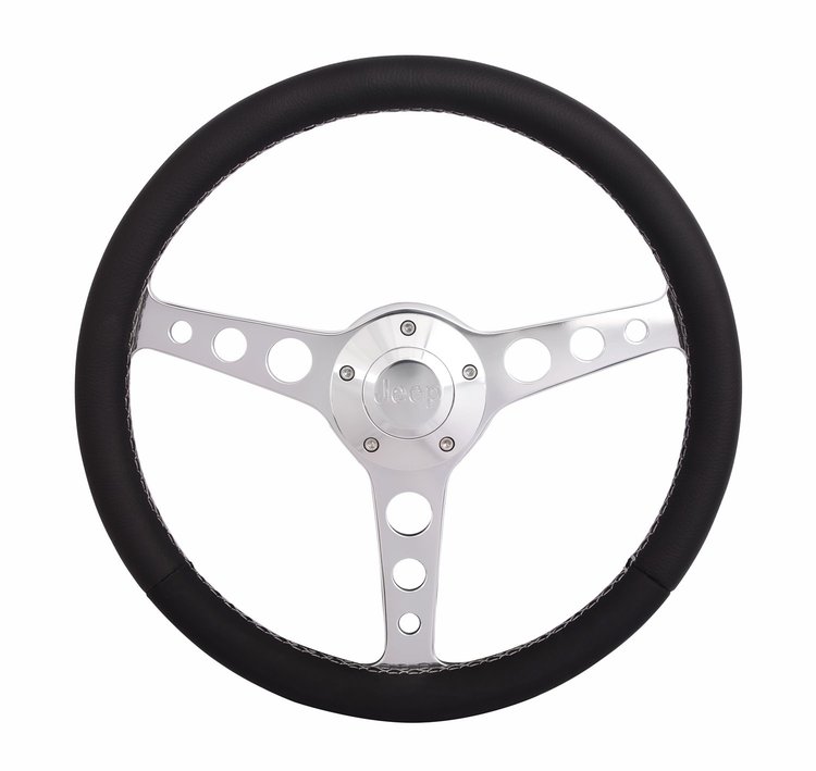 1924 Billet Classic Series Steering Wheel Kit for 1974-1995 Select Jeep Models [Polished]