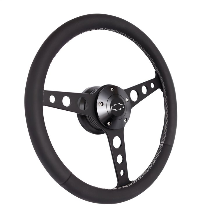 1926-2 Billet Classic Series Steering Wheel Kit for 1970-1975 Select Chevrolet GM Trucks Vans & SUVs [Black]