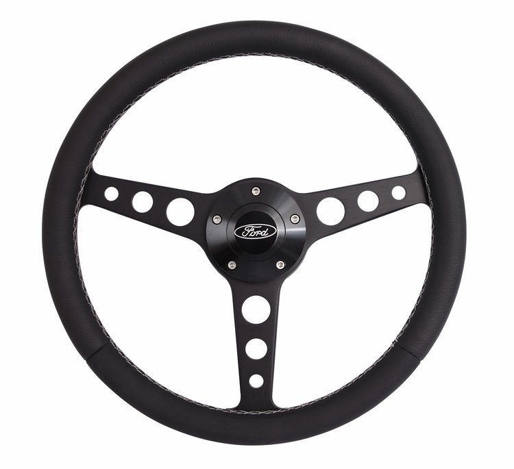 1927 Billet Classic Series Steering Wheel Kit for 1969-1991 Select Ford Cars Trucks & SUVs [Black]