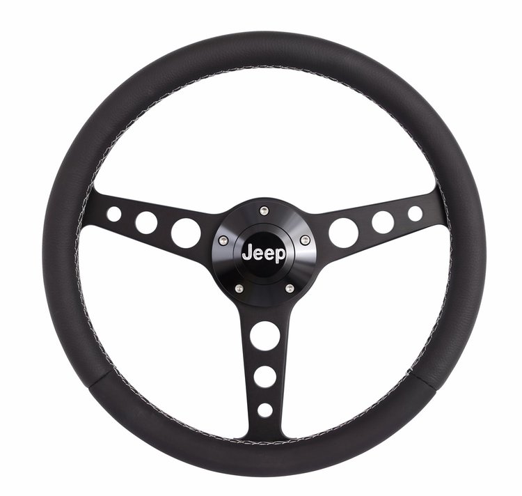 1929 Billet Classic Series Steering Wheel Kit for 1974-1995 Select Jeep Models [Black]