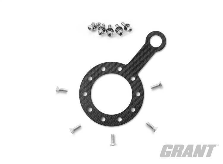 1-Hole Carbon Fiber Steering Wheel Switch Plate