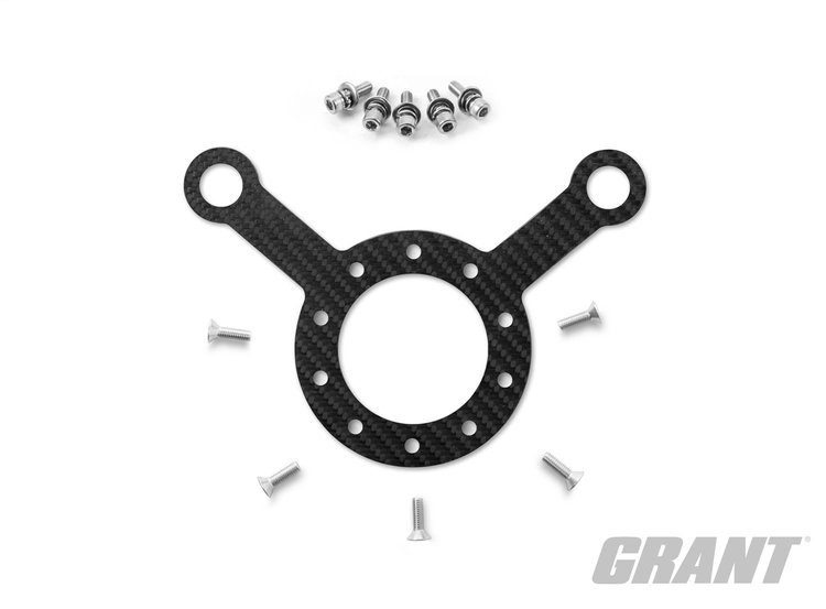 2-Hole Carbon Fiber Steering Wheel Switch Plate