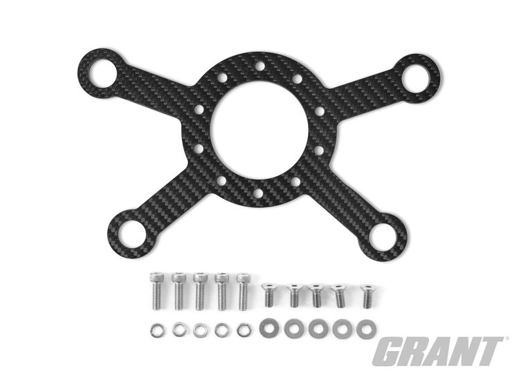 4-Hole Carbon Fiber Steering Wheel Switch Plate