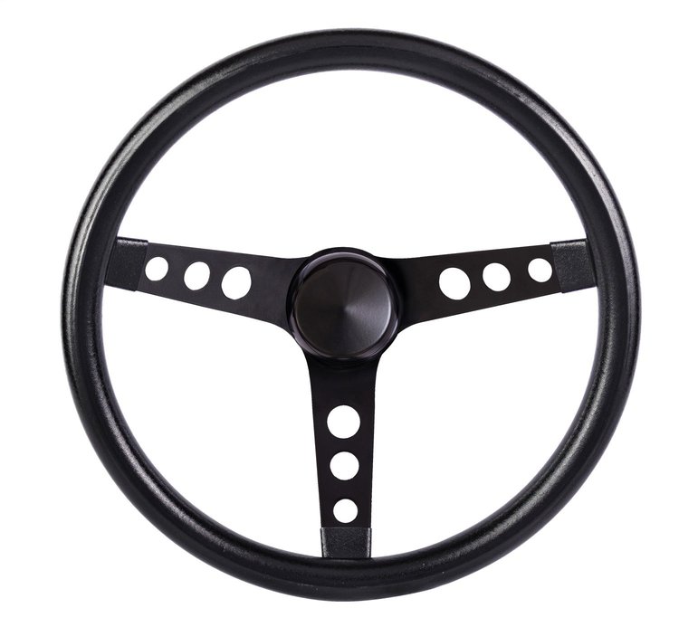 Black Foam Grip Steering Wheel 11-1/2" Diameter