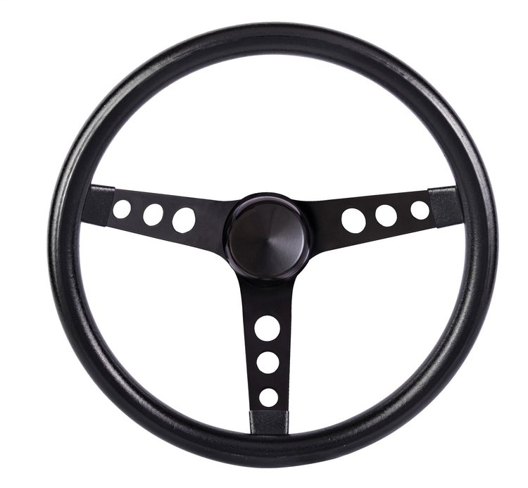 Black Foam Grip Steering Wheel 13-3/4" Diameter