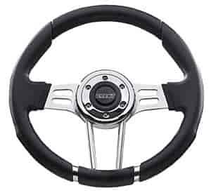 Century Steering Wheel Polyurethane Grips w/ Clear Anodized Aluminum Spokes