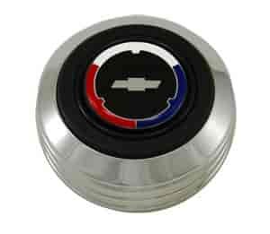 Chrome Button-Chevy Bow Tie
