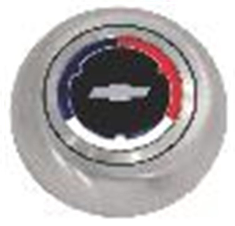 Horn Button Chevy Logo (Black & Silver)