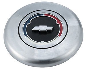 Horn Button Chevy Logo (Black & Silver)