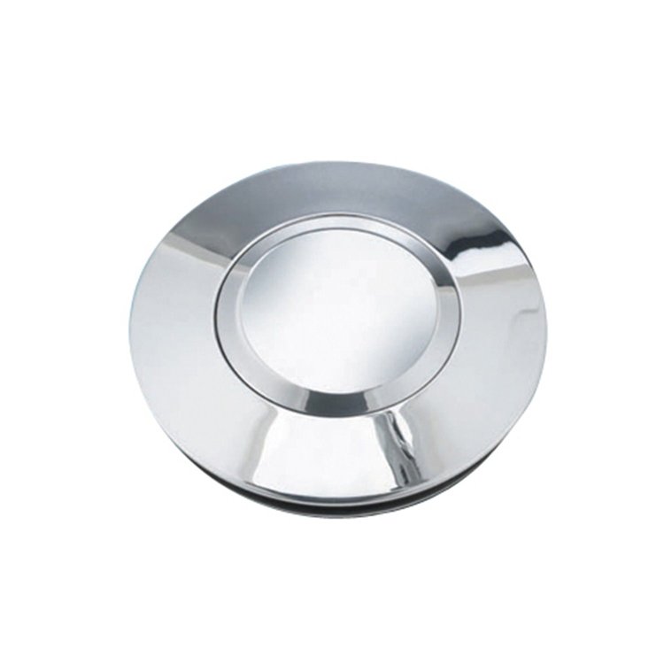 Horn Button Polished Billet Banjo Style Plain No Logo