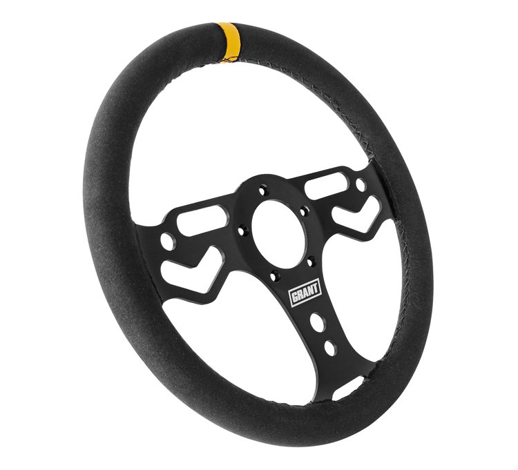 Pro Stock Steering Wheel [3-Spoke, Black]