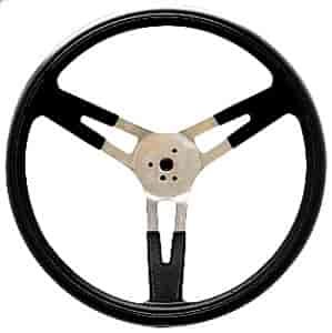 Aluminum Performance Steering Wheel Black foam grip without finger grips 16.5" Dia. 3-1/8" Dish