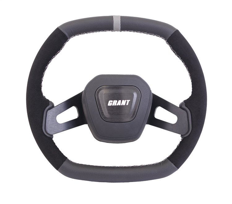 693 C8 Performance Steering Wheel, Gray Center Stripe