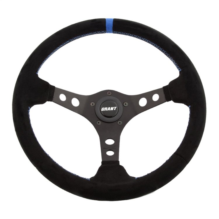 Suede Series Steering Wheel Black Anodized