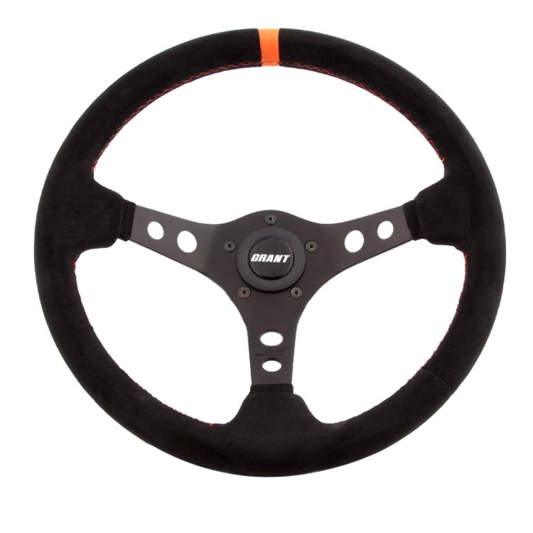 Suede Series Steering Wheel Black Anodized