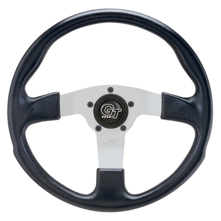 GT Rally Steering Wheel Black Leather Grained Finish Grip