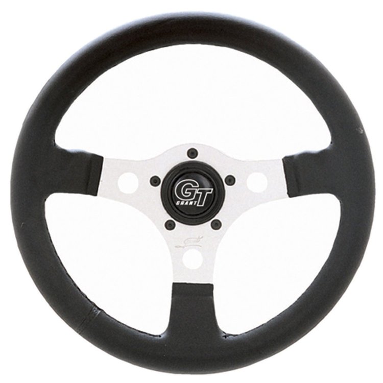Formula GT 13" Steering Wheel Silver spokes, 3" dish