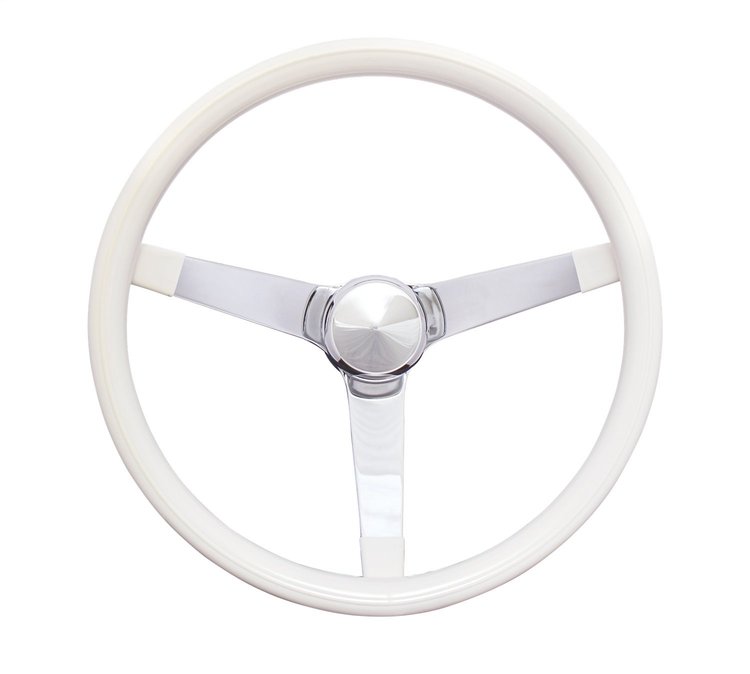 830W Classic Series Steering Wheel Chrome 3-Spoke Design