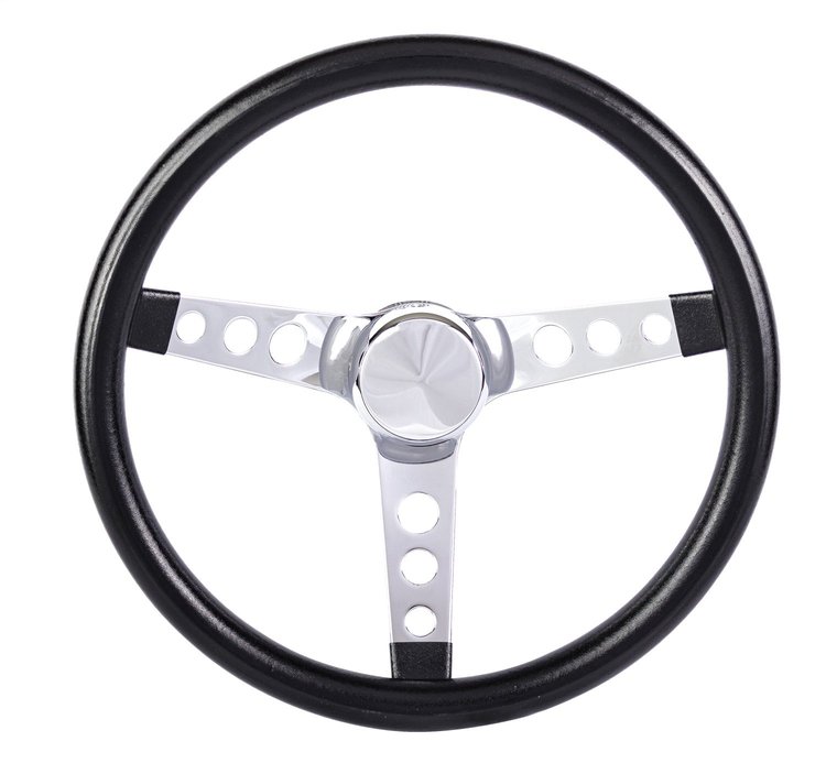 Black Foam Grip Steering Wheel 13-1/2" Diameter