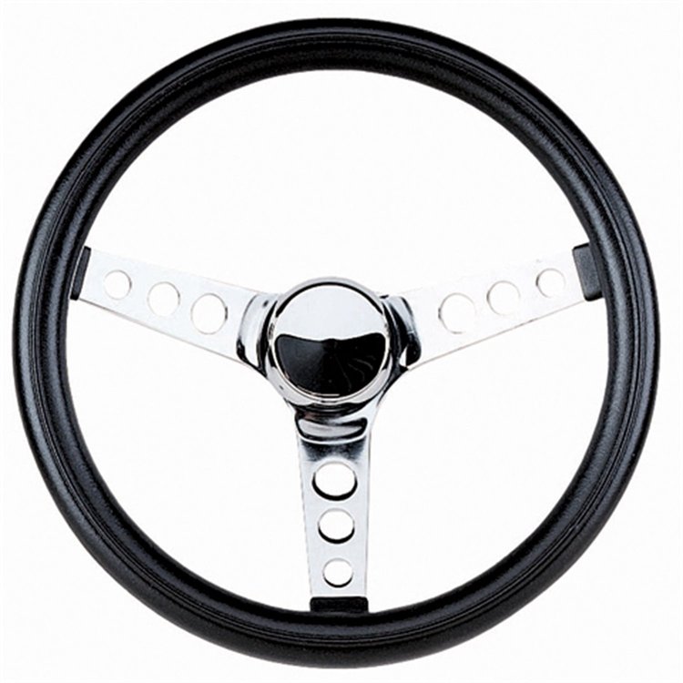 Black Foam Grip Steering Wheel 11-1/2" Diameter
