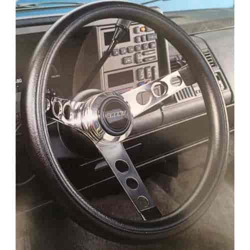Black Foam Grip Steering Wheel 13-1/2" Diameter