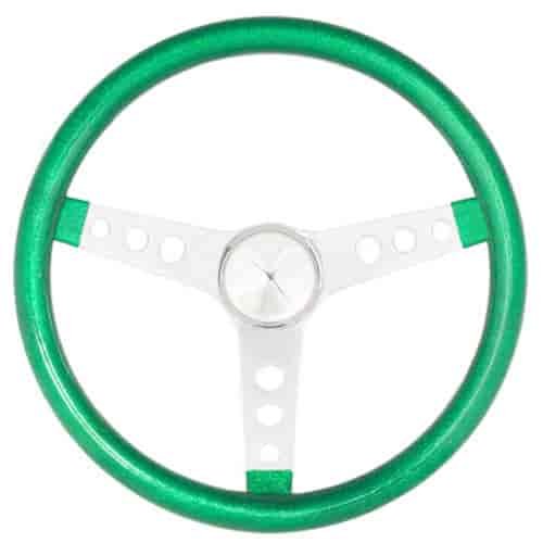 Metal Flake Steering Wheel Green Metal Flake Vinyl Grip