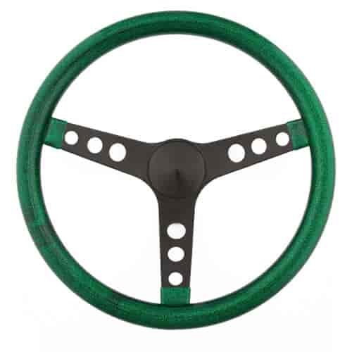 Metal Flake Steering Wheel Green Metal Flake Vinyl Grip