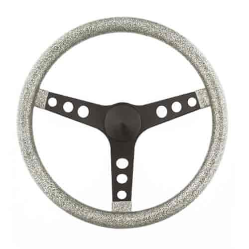 Metal Flake Steering Wheel Silver Metal Flake Vinyl Grip