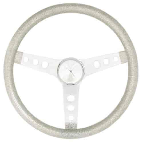 Metal Flake Steering Wheel Silver Metal Flake Vinyl Grip