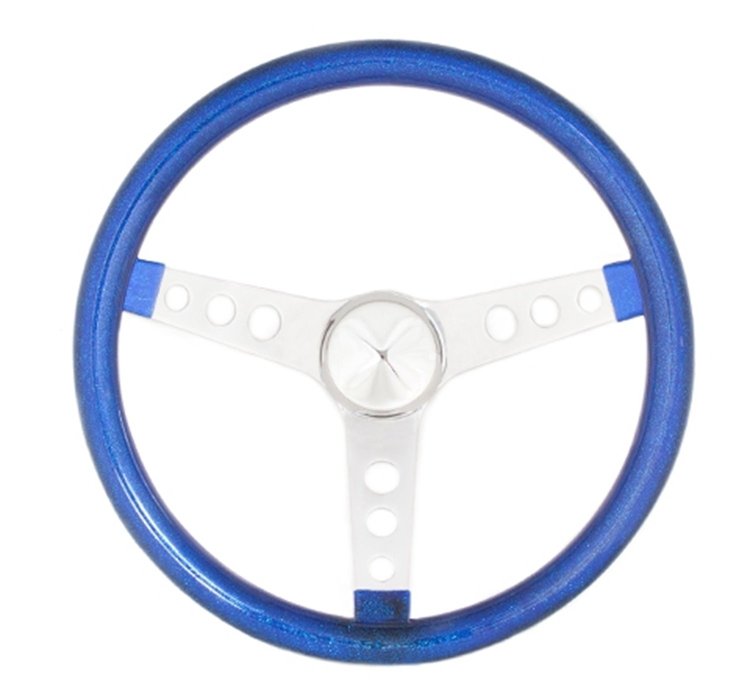 Metal Flake Steering Wheel Blue Metal Flake Vinyl Grip