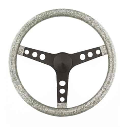 Metal Flake Steering Wheel Silver Metal Flake Vinyl Grip