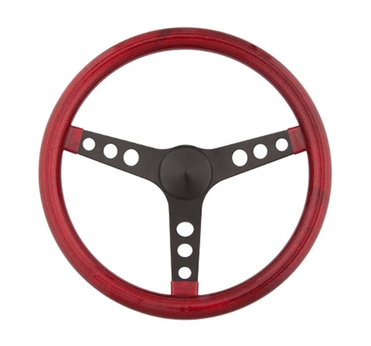 Metal Flake Steering Wheel Red Metal Flake Vinyl Grip